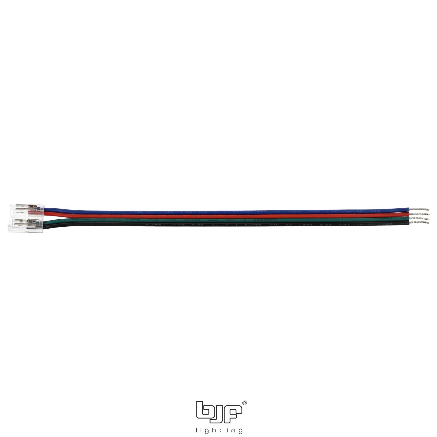 CONECTORES COB PARA TIRAS LED 4 Conectores Cob Para Tiras Led + Con 15 Cm De Cable + 4Pin + 10 Mm