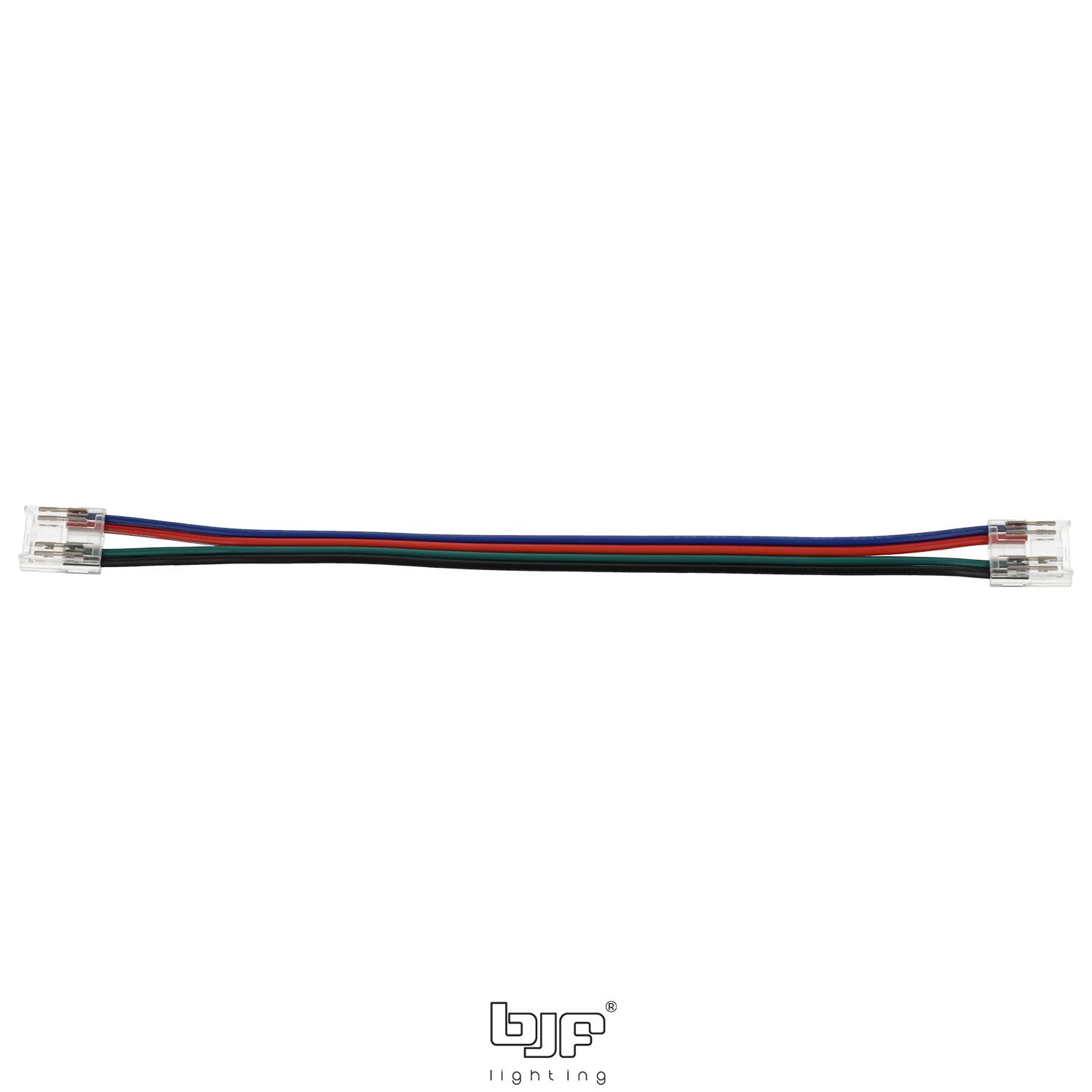 CONECTORES COB PARA TIRAS LED 14 Conectores Cob Para Tiras Led + Doble Con Cable De 15 Cm + 4Pin + 10 Mm